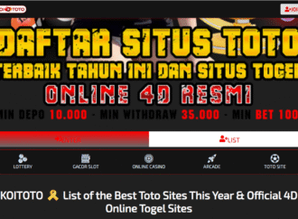 Situs Toto Terpercaya – Panduan Lengkap Bermain Toto Online Aman dan Menguntungkan