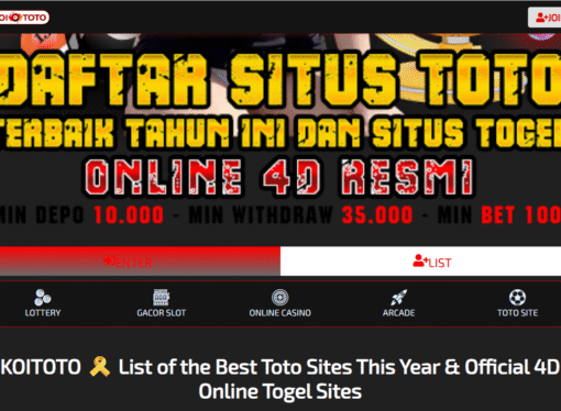 Situs Toto Terpercaya – Panduan Lengkap Bermain Toto Online Aman dan Menguntungkan