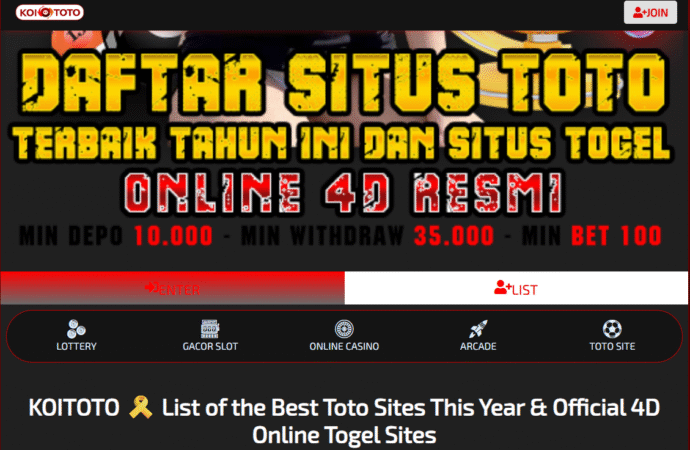 Situs Toto Terpercaya – Panduan Lengkap Bermain Toto Online Aman dan Menguntungkan